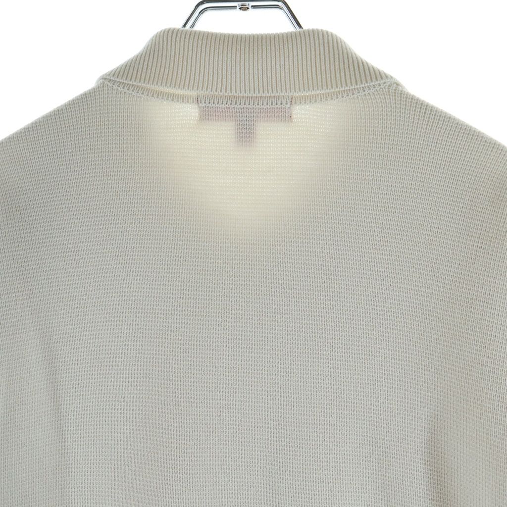 SUPREME (シュプリーム) 24AW Woven Leather Zip Up Cardigan White