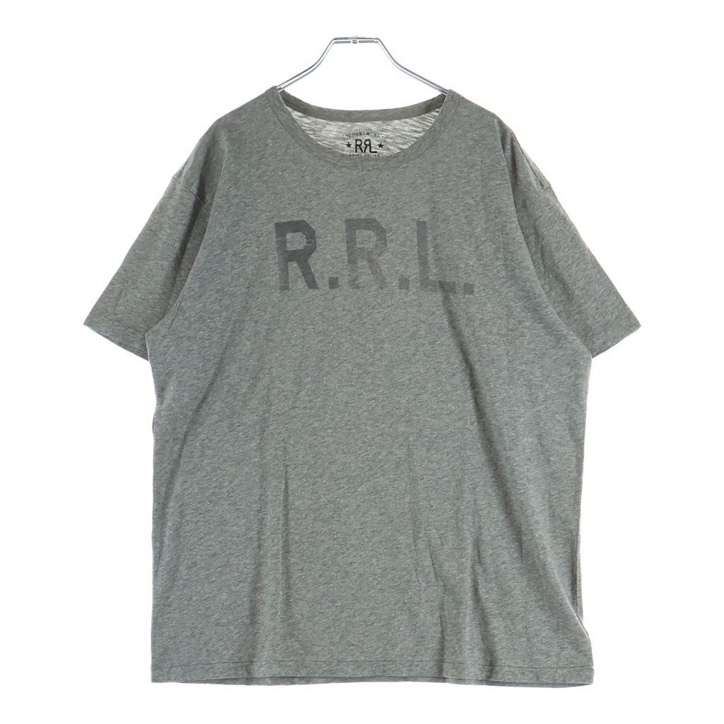 RRL (ダブルアールエル) Logo Jersey Crewneck Tee 半袖Tシャツ グレー