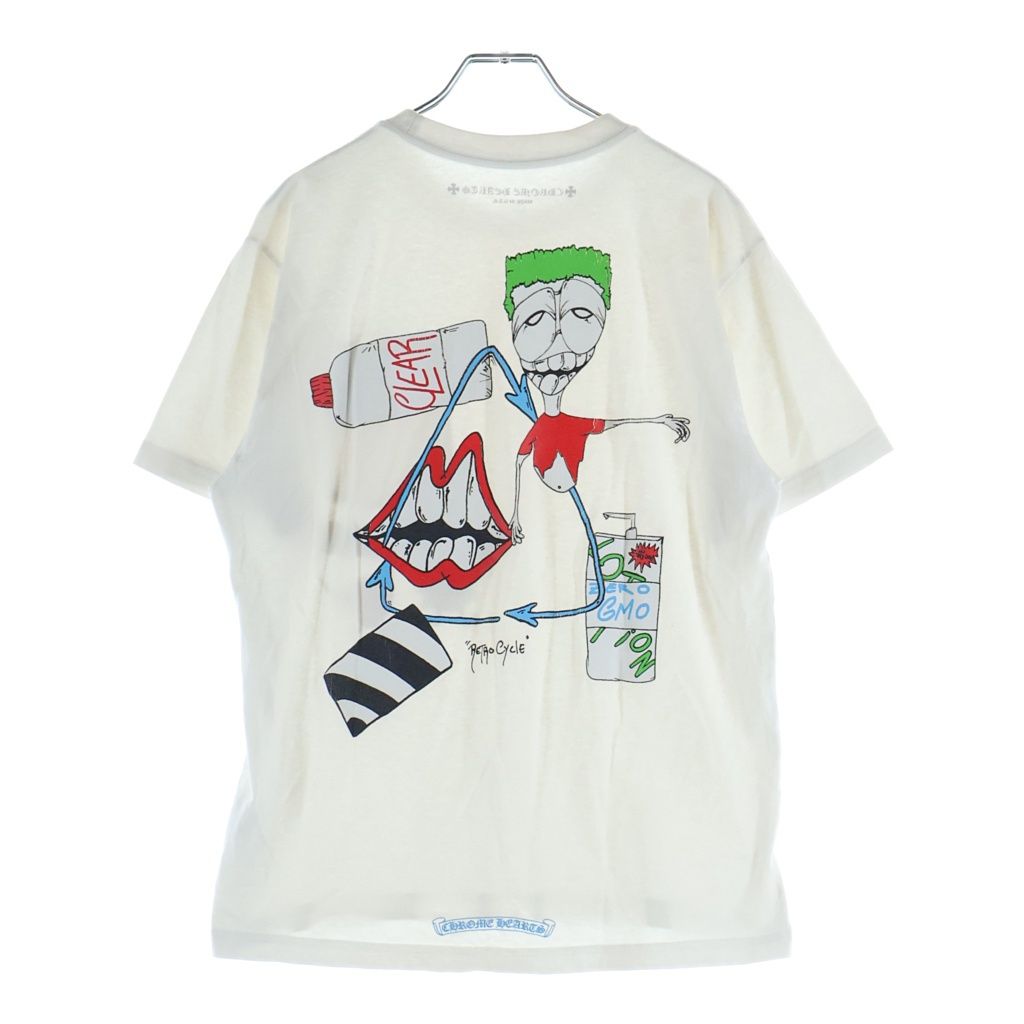 CHROME HEARTS (クロムハーツ) ×MATTY BOY Retro Cycle Tee 半袖 クルーネック Tシャツ ホワイト