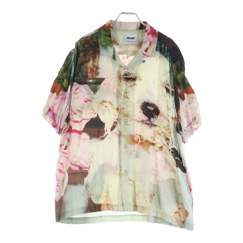 Palace Skateboards (パレススケートボーズ) ×JUERGEN TELLER SHIRT ユルゲン テラー プリント オープンカラー半袖シャツ アイボリー