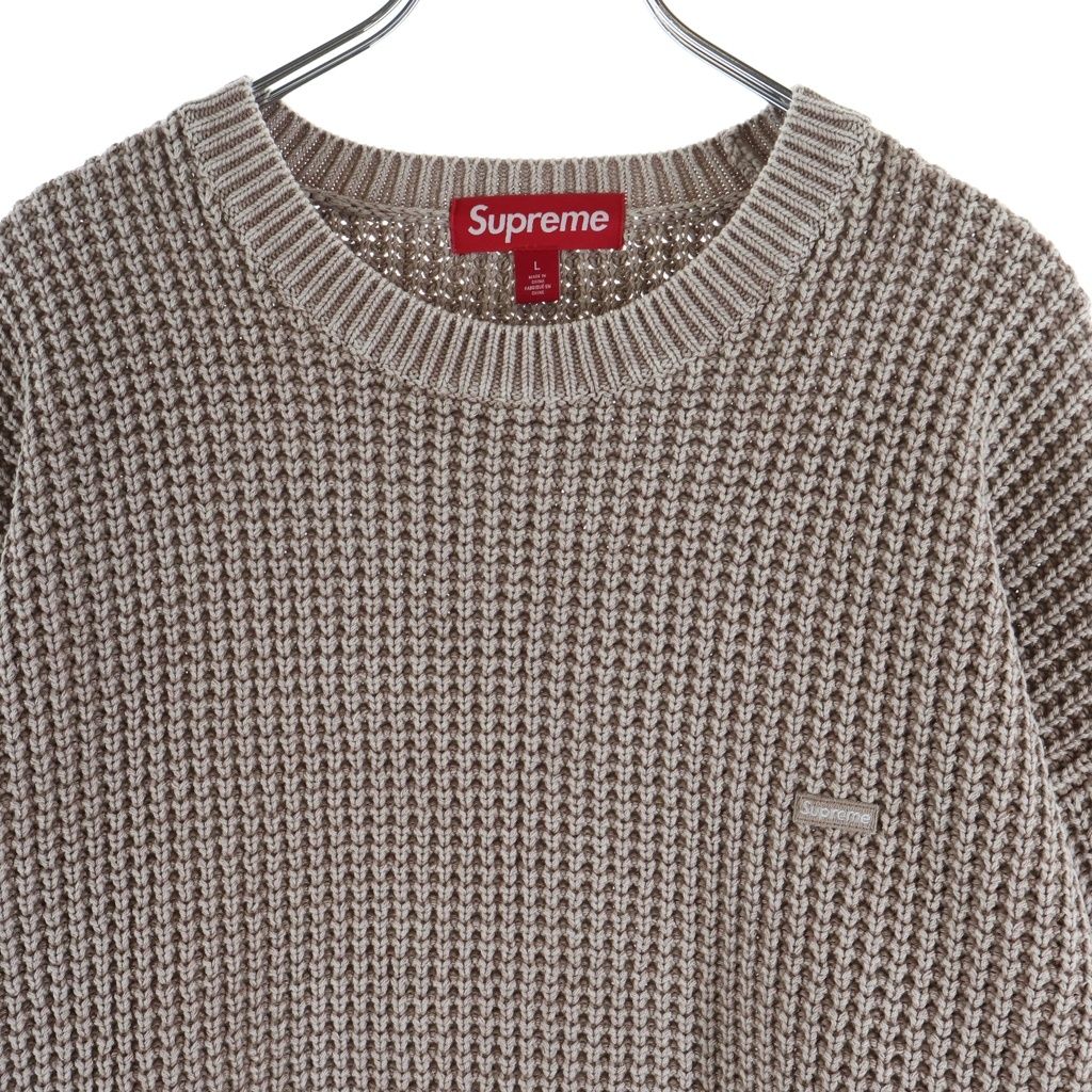 SUPREME (シュプリーム) 26SS Washed Small Box Waffle Sweater Light