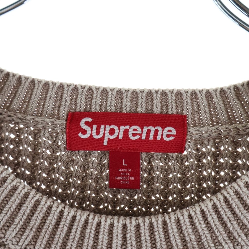 SUPREME (シュプリーム) 26SS Washed Small Box Waffle Sweater Light