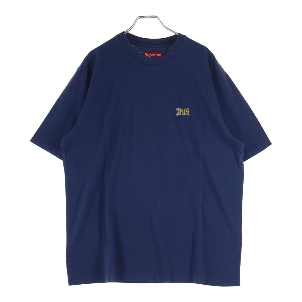 SUPREME (シュプリーム) 25SS Warm Up Washed S/S Top ウォームアップ ウォッシュド加工 半袖Tシャツ ネイビー