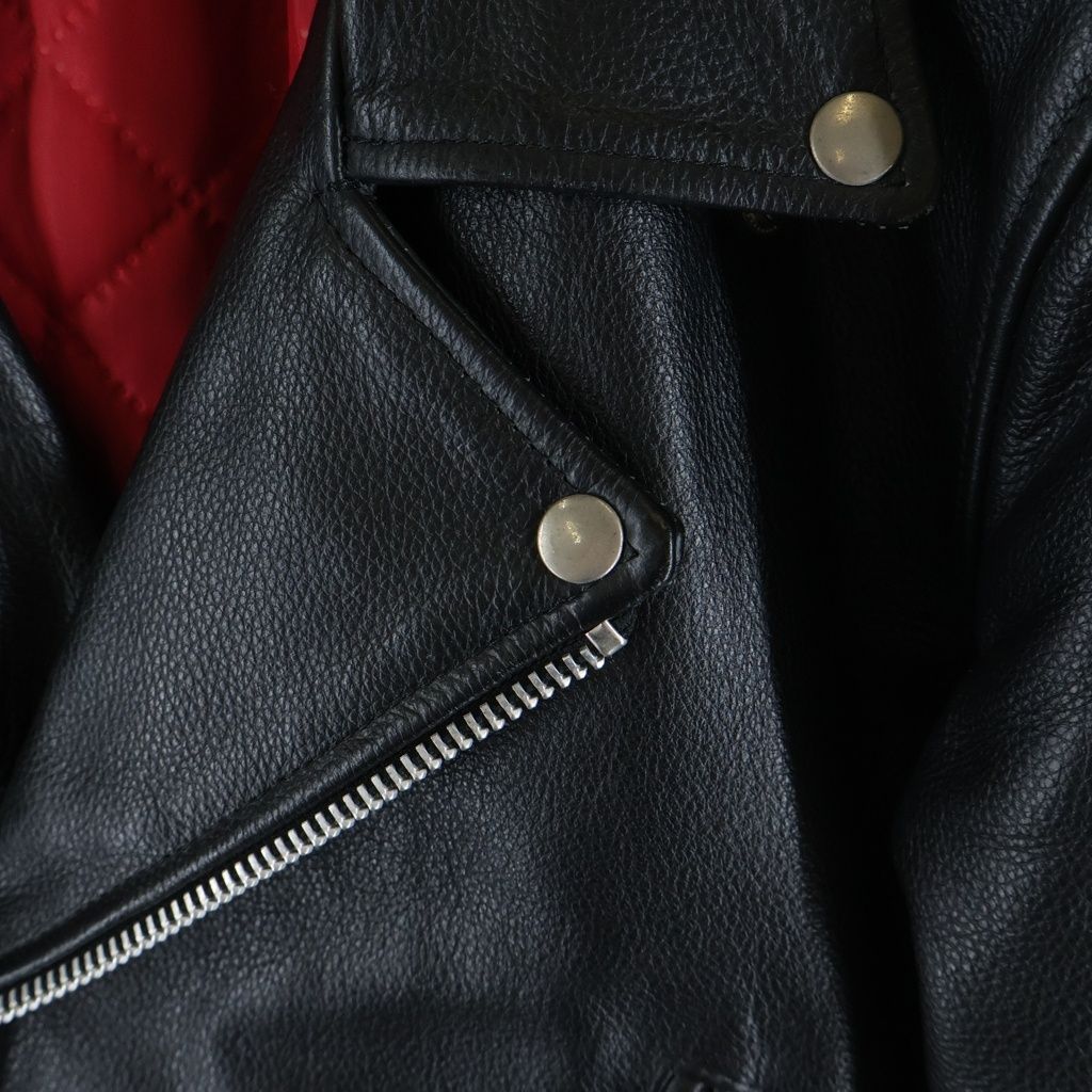 NO BRAND (ノーブランド) GENUINE LEATHER JACKET 裏地キルティング