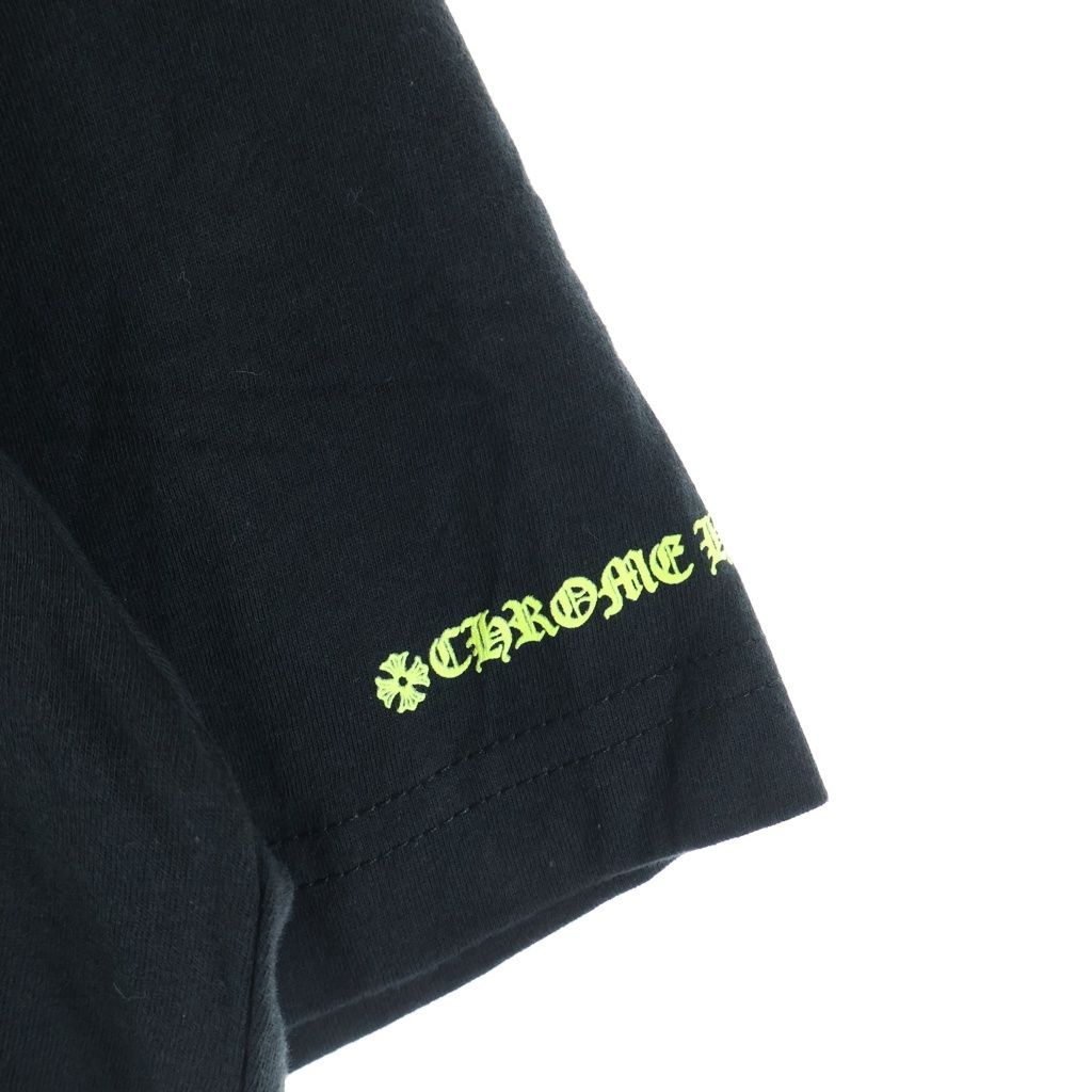 CHROME HEARTS (クロムハーツ) HORSESHOE S/S TEE BLACK/NEON YELLOW