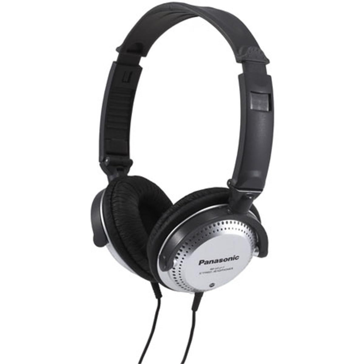 パナソニック オーバーイヤーデザインステレオヘッドフォンrp-ht227 (ブラック&シルバー)統合ボリュームコントローラ、travel-fol [36 x 6.7 x 0.5 inches (Pack of 1)] [ボリュームコントロール付きオンイヤー。]