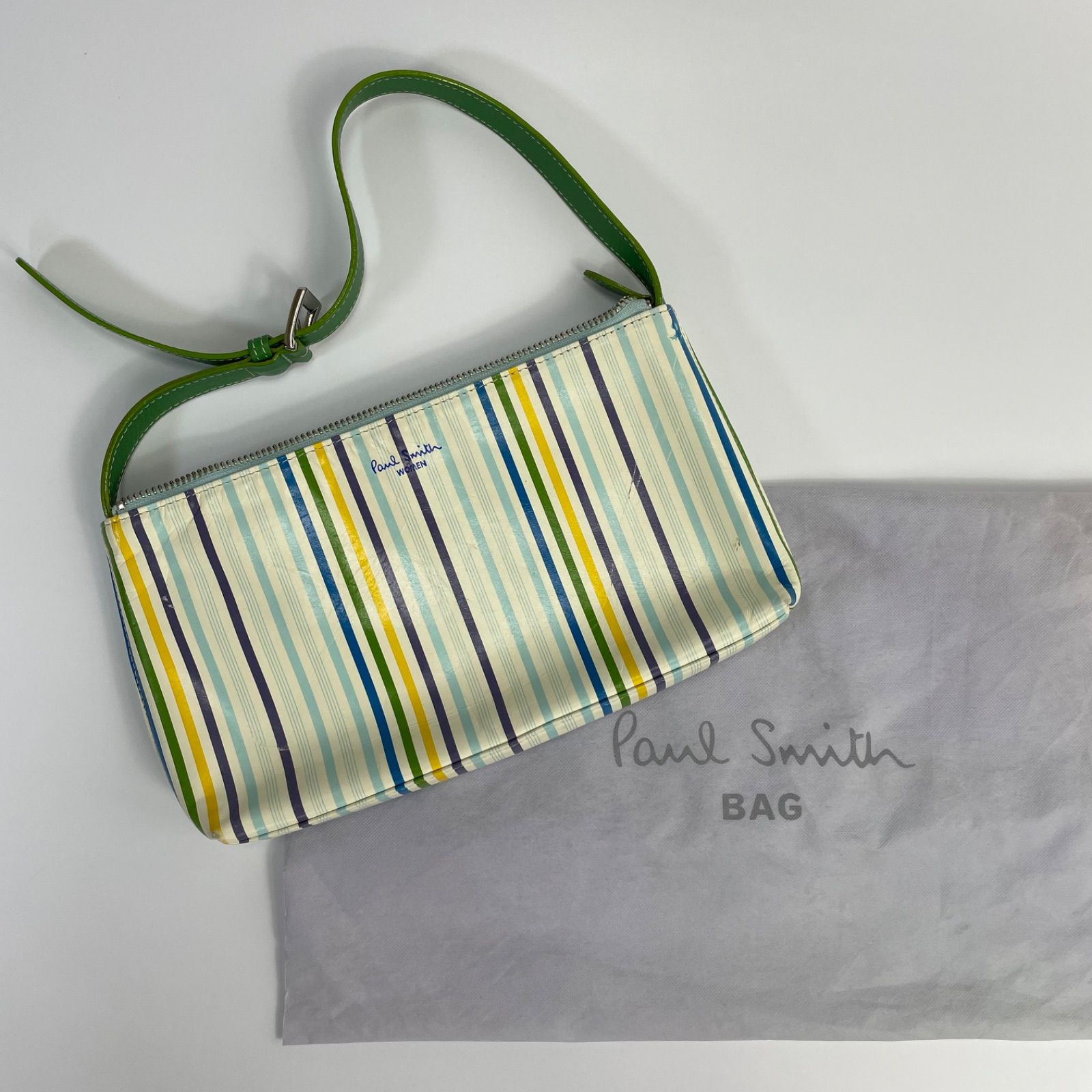 PAUL SMITH WOMEN マルチストライプ　ワンショルダーバッグ　保存袋付き