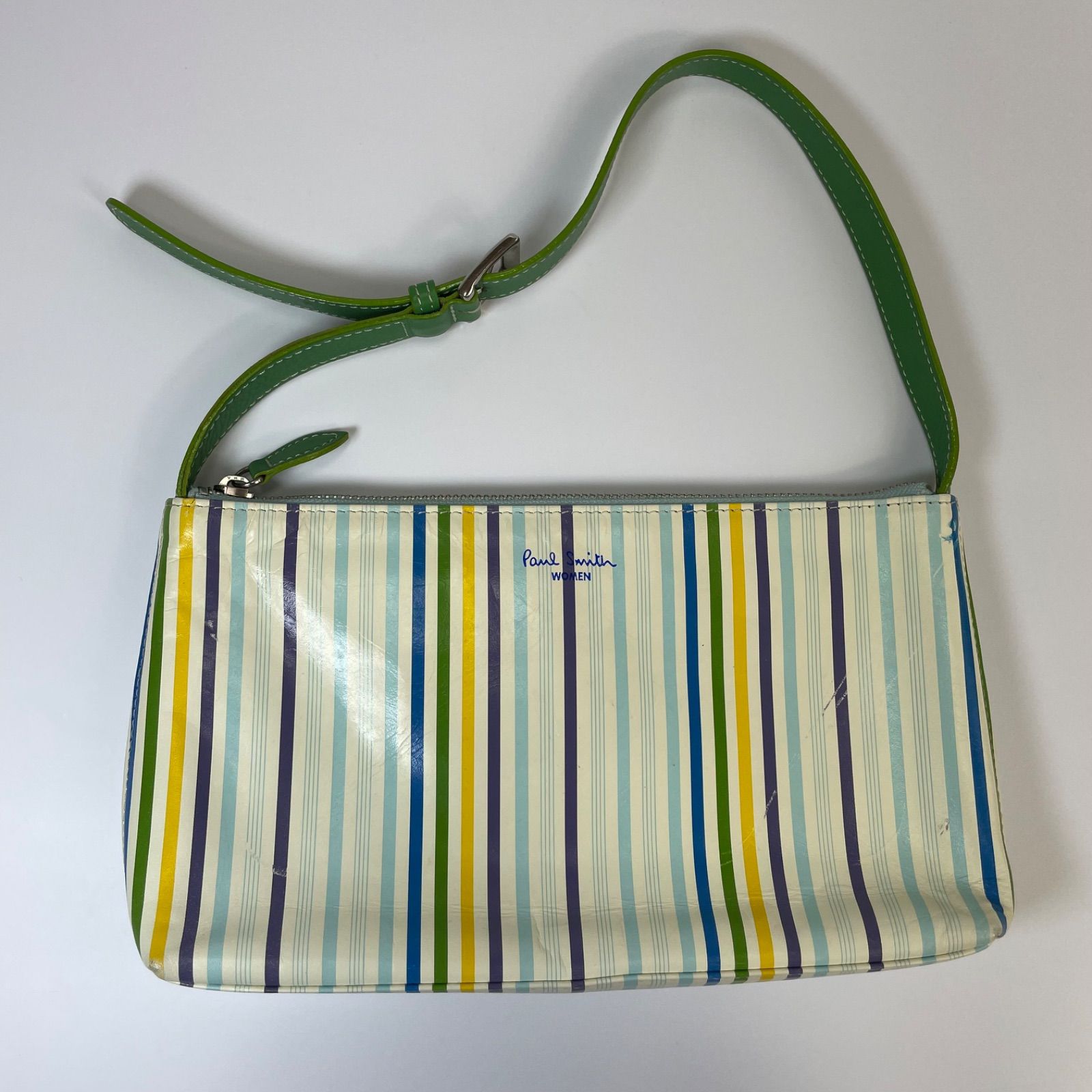 PAUL SMITH WOMEN マルチストライプ　ワンショルダーバッグ　保存袋付き