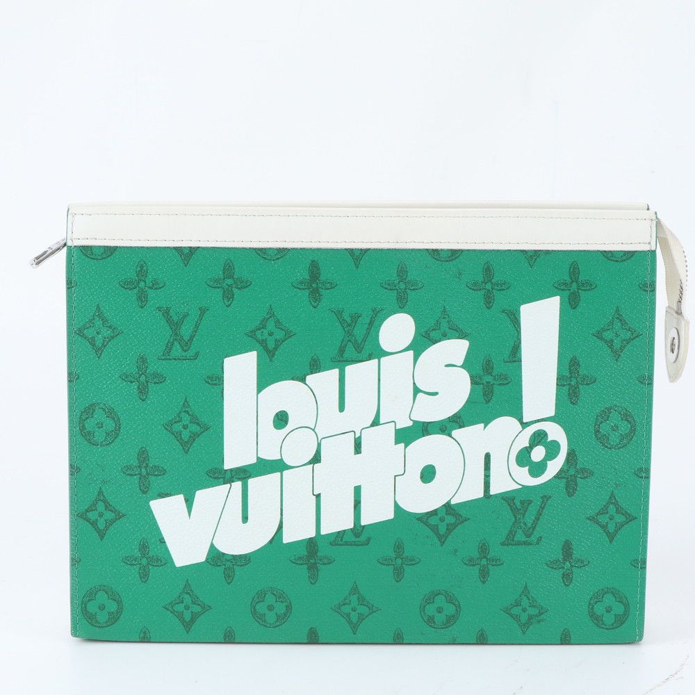 極美品 ルイヴィトン RFID付 エブリデイ LV ポシェット ヴォワヤージュ MM M80803 レザー セカンドバッグ メンズ RUE EB38-2【中古】
