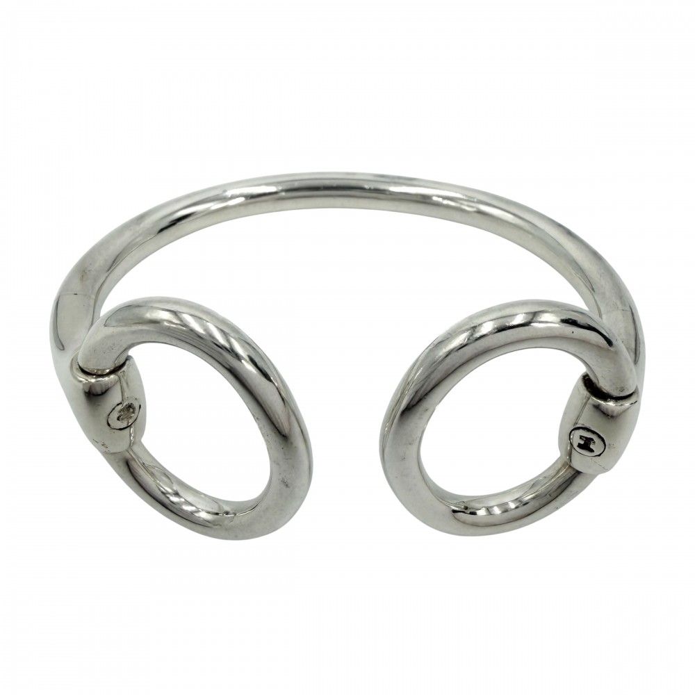エルメス バングル ユニセックス ナウシカ ノジカ ブレスレット アクセサリー 小物 HERMES シルバー925 約62.2g【中古品】