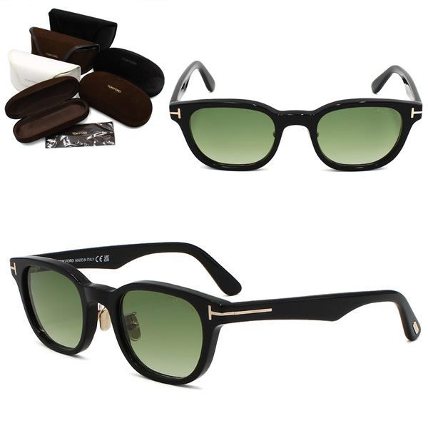 トムフォード サングラス TOM FORD FT1231-D/S 01P 49 サングラス EYEWEAR TF1231 ブラック グリーングラデーション アジアンフィット ユニセックス
