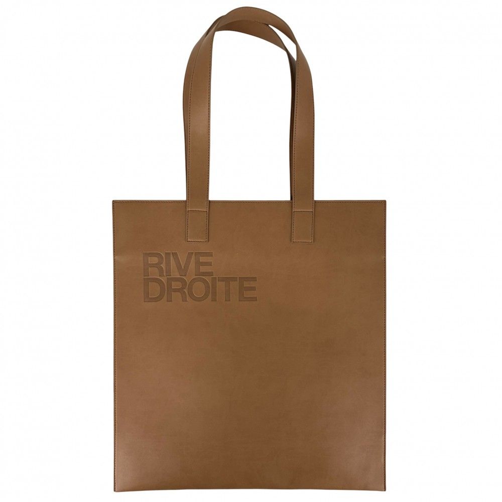 サンローランパリ トートバッグ レディース RIVE DROITE ハンドバッグ SAINT LAURENT PARIS 736264 レザー ブラウン 茶【中古品】