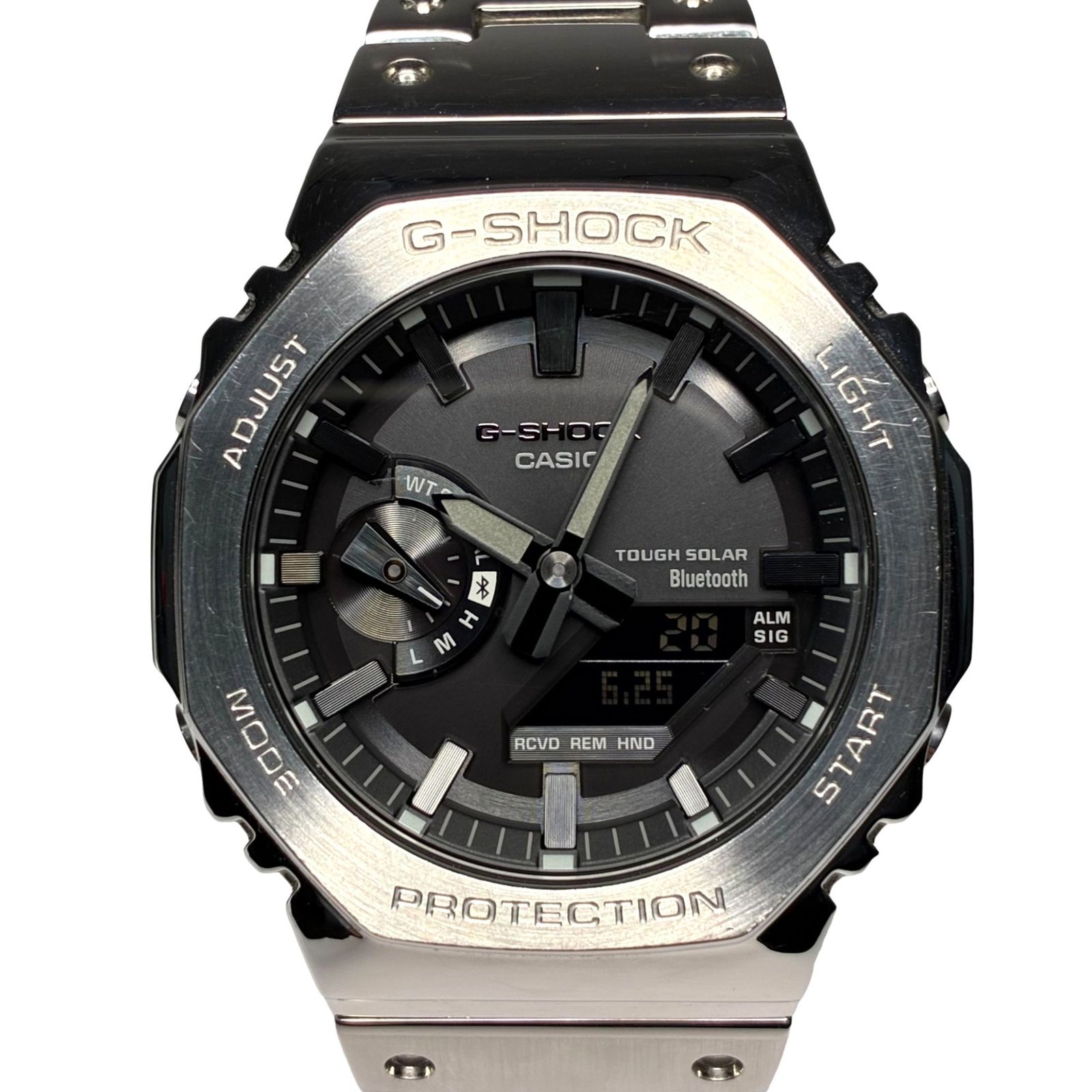 CASIO カシオ フルメタル タフソーラー GM-B2100D-1AJF 腕時計メンズ ソーラー ブラック文字盤 動作品 【中古】 42606K59 CASIO カシオ フルメタル タフソーラー GM-B2100D-1AJF 腕時計メンズ
