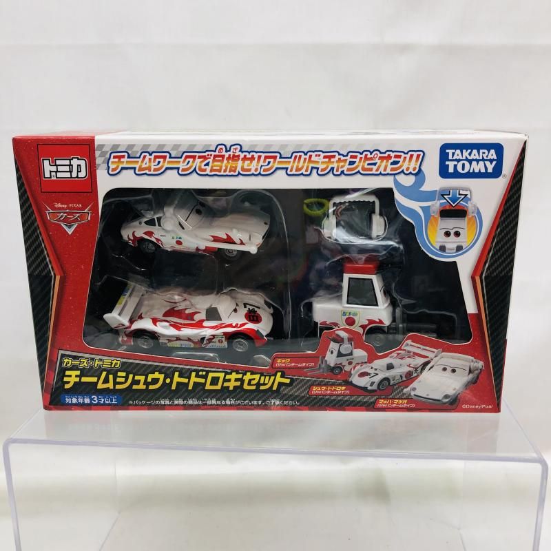 中古】未開封・箱イタミ)カーズ・トミカ チームシュウ・トドロキセット