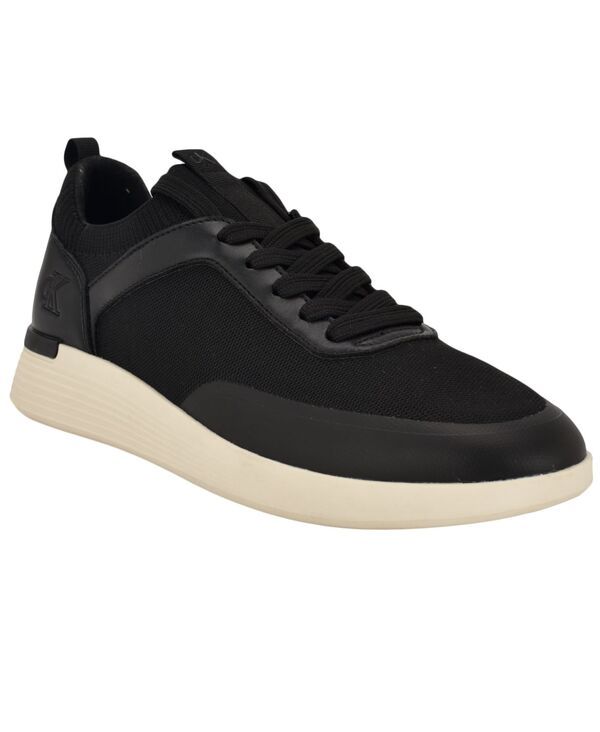 カルバンクライン メンズ シューズ スニーカー レース Calvin Klein Mens Gavner Casual LaceUp Sneakers Black ブラック