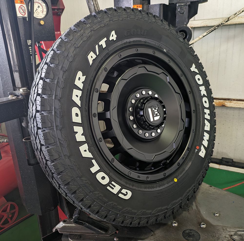 ジムニー JB64 JB23 16インチ SwaGGer ヨコハマ ジオランダー AT4 G018 185/85R16 ホワイトレター 4本セット 16インチ