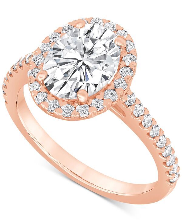 バッジェリーミシュカ レディース アクセサリー リング Badgley Mischka Certified Lab Grown Diamond Halo Engagement Ring 212 ctw