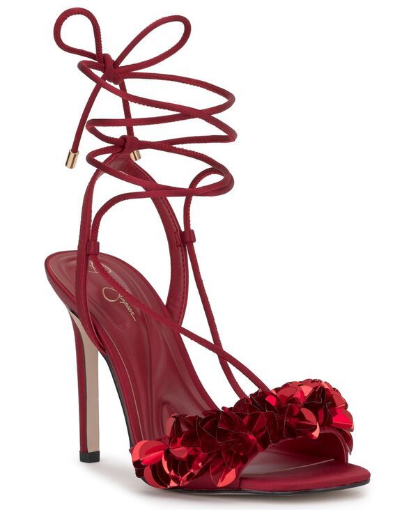 ジェシカシンプソン レディース シューズ サンダル ラップワンピースパンコール アンクル Jessica Simpson Womens Oveny Sequin Ankle Wrap Dressand