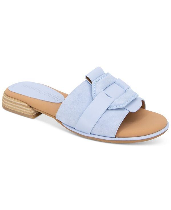 ジェントルソウルズ レディース シューズ サンダル Gentle Souls Womens Hudson MixedMedia Flat Sandals Light Blue Suede ブルー