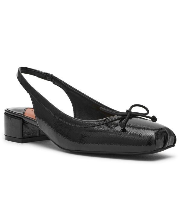 スティーブ マデン レディース シューズ パンプス ヒール Steve Madden Womenslingback BlockHeel Ballet Pumps Black Patent ブラック