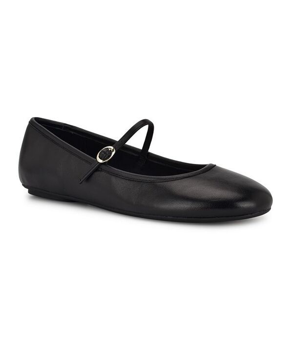 ナインウェスト レディース シューズ パンプス Nine West Womens Classik Round Toe Dress Ballet Flats Black Leather ブラック