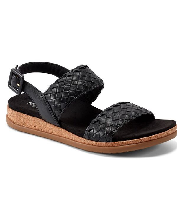 ロックポート レディース シューズ サンダル Rockport Womens Yarelia Open Toe Casual Slingback Sandals Black ブラック