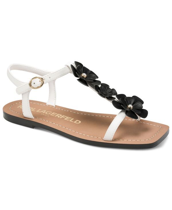 カール ラガーフェルド レディース シューズ サンダル KARLAGERFELD PARIS Womens Margate Flat Sandals Bright White ホワイト