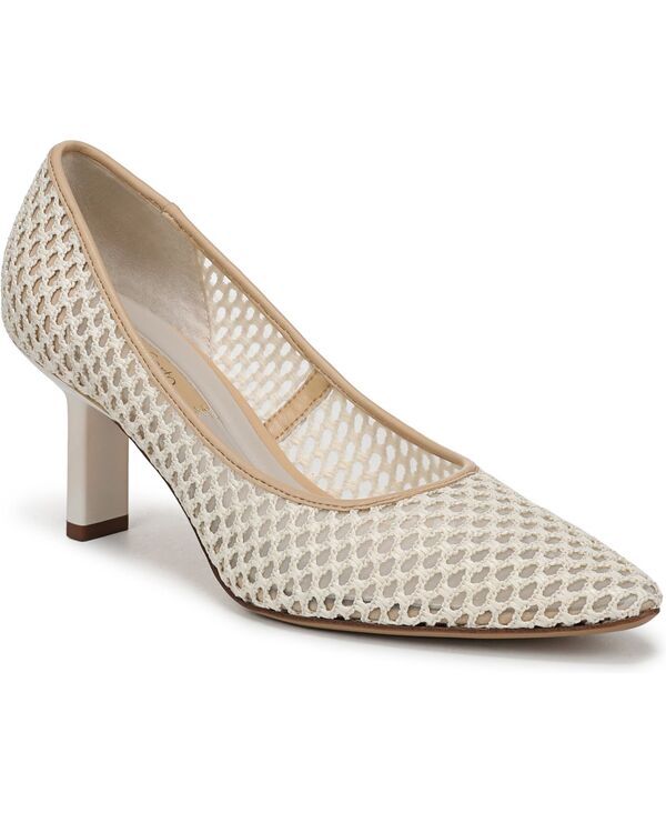 フランコサルト レディース シューズ パンプス Franco Sarto Womens Julissa Pointed Toe Pump Shoes Off White Woven Faux Raff