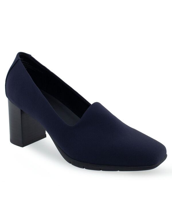 エアロソールズ レディース シューズ パンプス ヒール Aerosoles Womens Midnight TailoredHigh Heel Pump Navy Stretch ネイビー