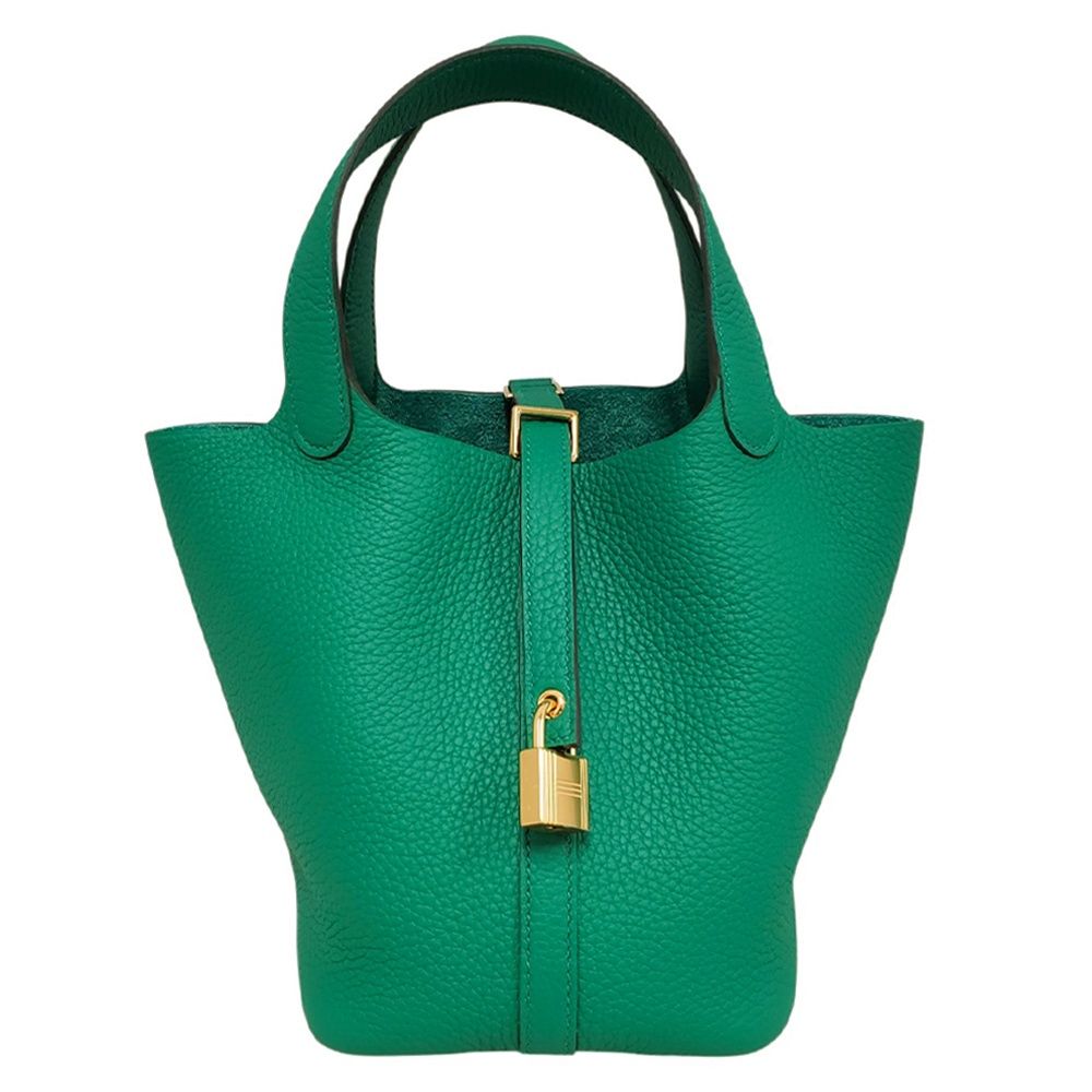 【新品同様・未使用品】エルメス HERMES ピコタンロックPM トリヨン ヴェールヴェルティゴ G金具 K刻印/AT250724