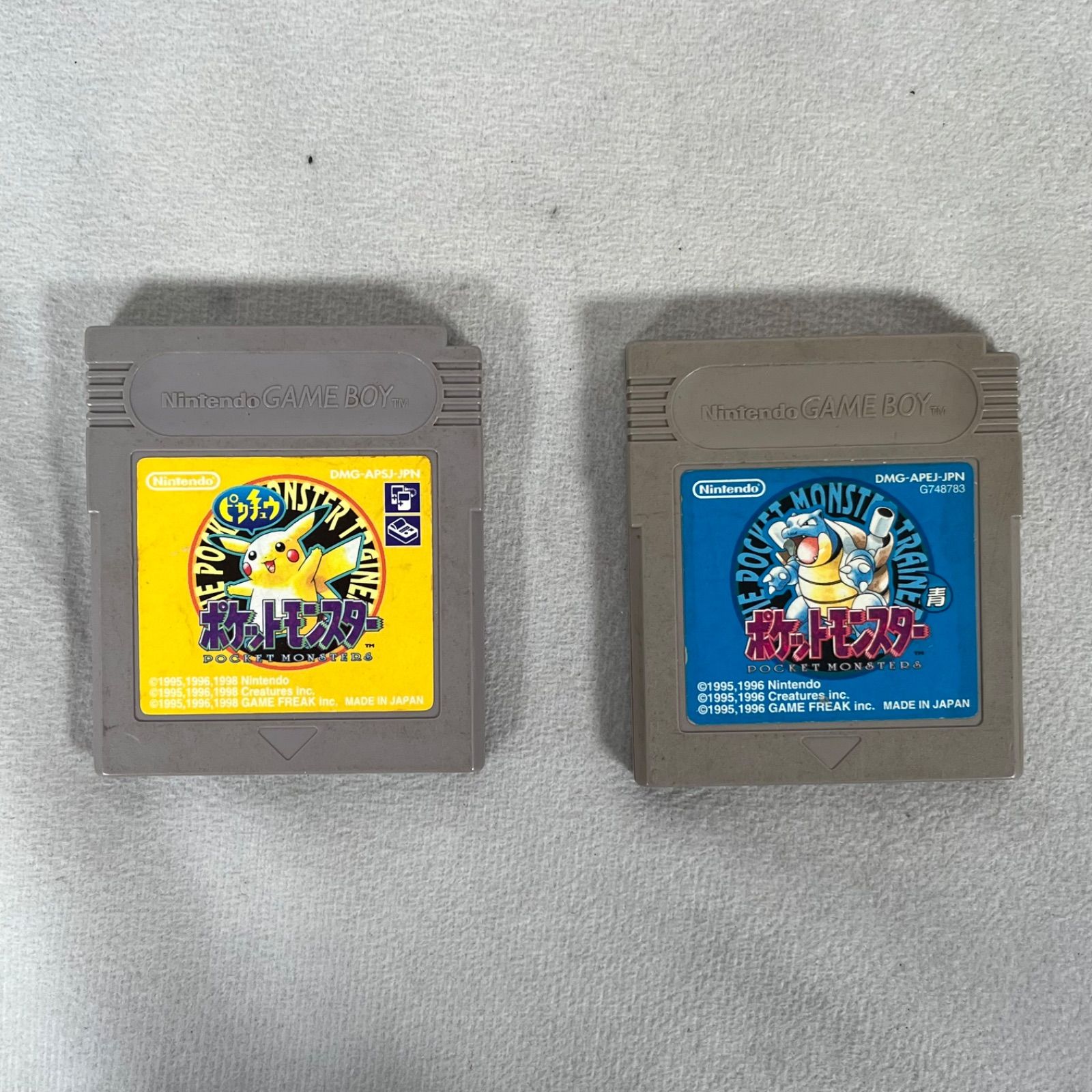 管2606-127】Nintendo GAME BOY ポケットモンスター 青 ピカチュウ 2点
