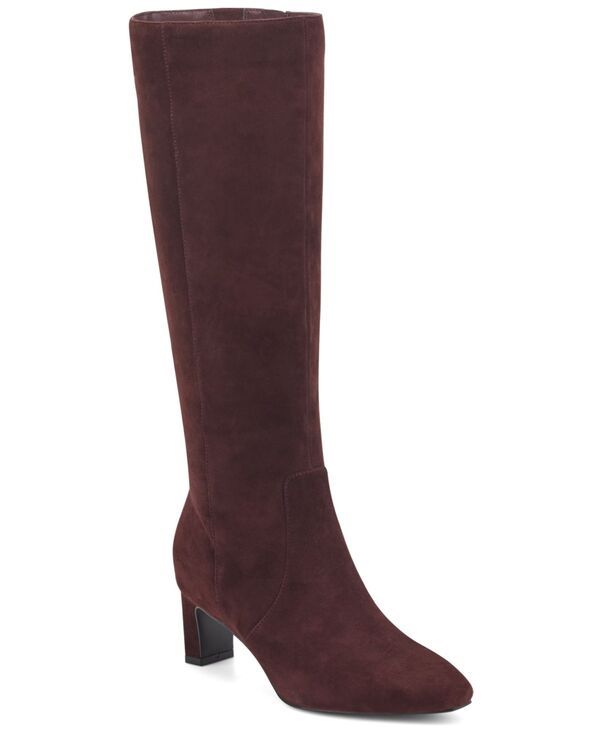 ロックポート レディース シューズ ブーツ・レインブーツ スエード ブーツ Rockport Womens Mabel WideCalf Suede Dress Boots Burgundy Sued