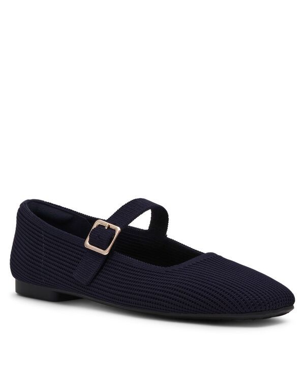 アンクライン レディース シューズ パンプス ニット Anne Klein Womens Mabel Knit Mary Jane Flats Navy ネイビー