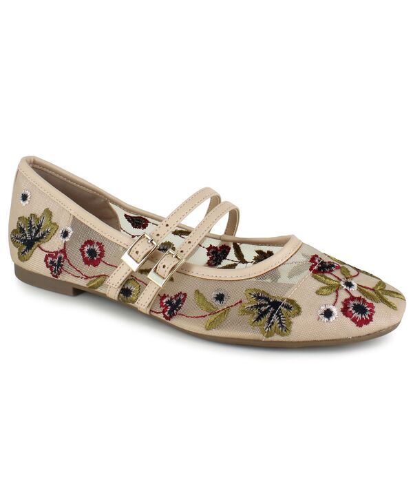 ケネスコール レディース シューズ パンプス Kenneth Cole Reaction Malibu Nites MaryJane Ballet Flats Almond Mesh