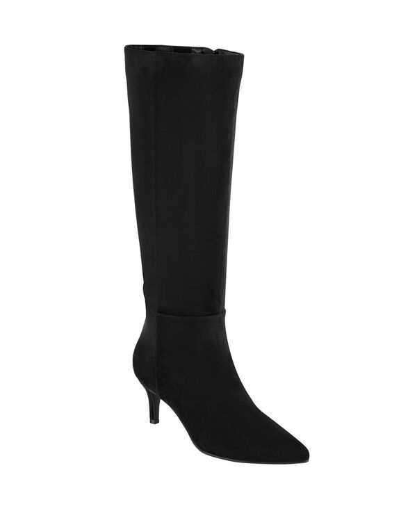 マークフィッシャー レディース シューズ パンプス トール ブーツ Marc Fisher Womens Glintall Pointy Toe Boots Regular Wide Calf Bla