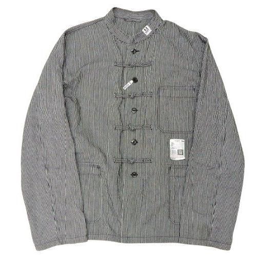 メゾンミハラヤスヒロ コードレーン マオカラーシャツ J09SH072 サイズ48 ブラック ストライプシャツ Maison MIHARA YASUHIRO 中古品▲(124) 11,715円