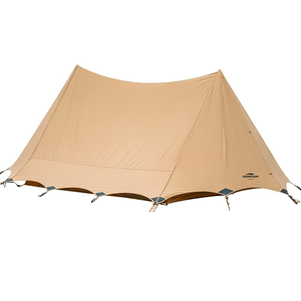 SoomloomテントBRIDGE440x250x150cmアウトドアキャンピング T/C素材 日除け ポリコットン 日陰濃い 遮熱/耐火/難燃/耐久