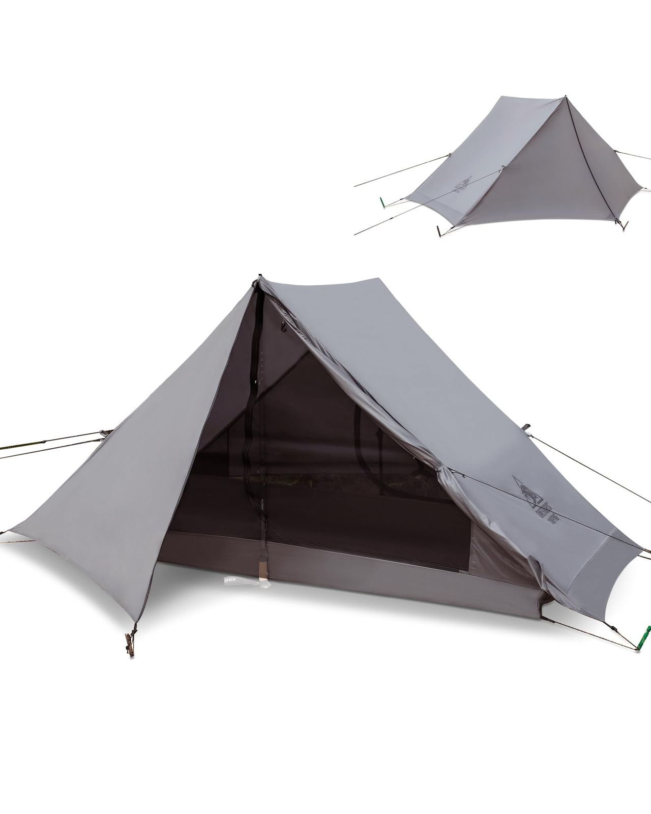 OneTigris Hillridge 軽量テント 登山用テント 2人用 良い通気性 撥水加工 耐水圧3000mm 簡単設営 前室あり 結露対策 アップグレード版 ３シーズン 自転車/バイク旅行/ハイキング/キャンプ用
