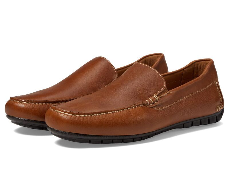 ジョンストンアンドマーフィー メンズ シューズ スリッポン・ローファー Johnston Murphy Cort Moc Venetian Tan Full Grain タン