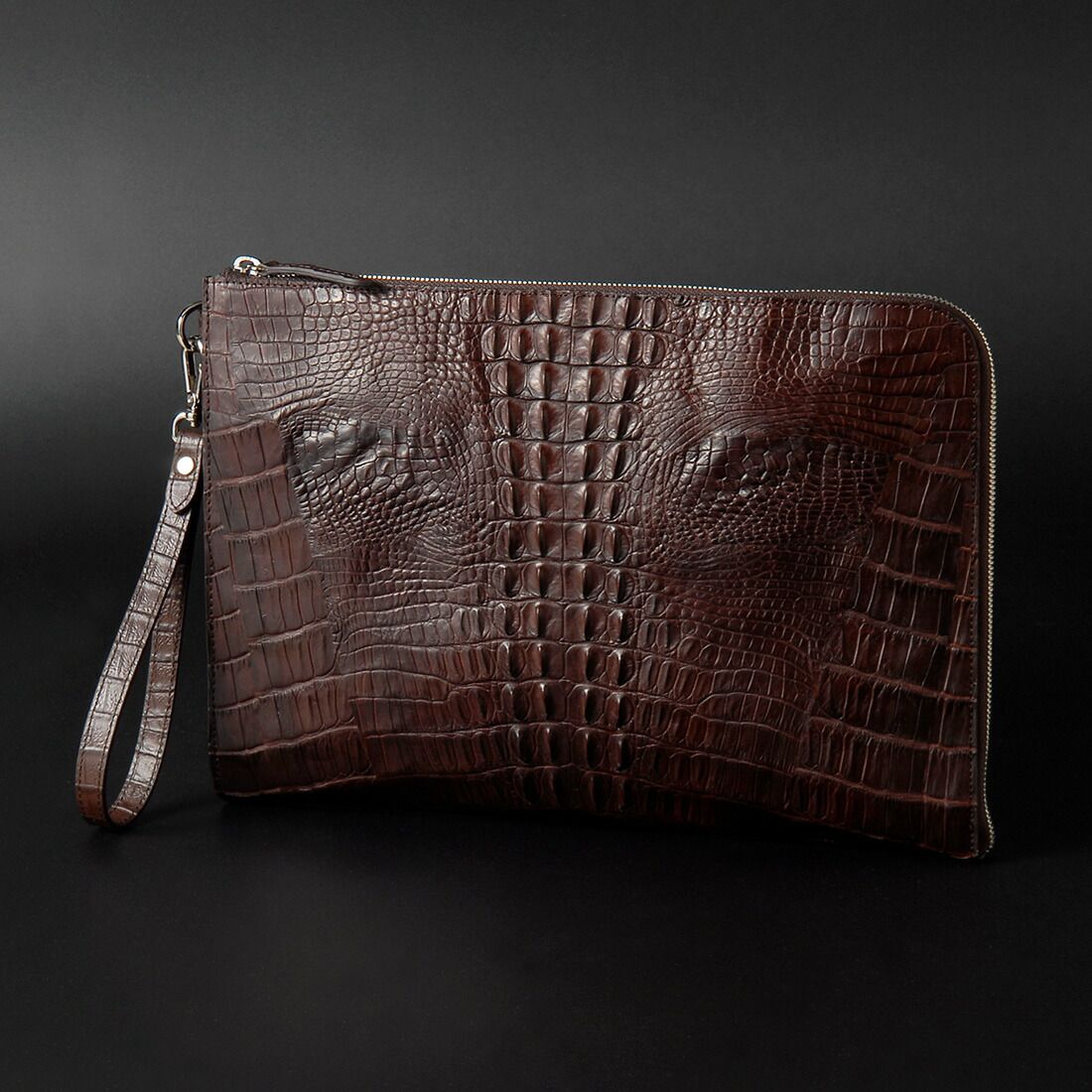 クロコダイル×牛革 セカンドバッグ クラッチバッグ メンズ RODANIA ロダニア CROCODILE12 高級特選 高級メンズ