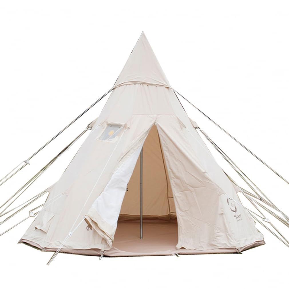 S'more(スモア) Tippo400 ティピーテント テント 用アウトドア キャンプ 5~6人用 400*400*300cm