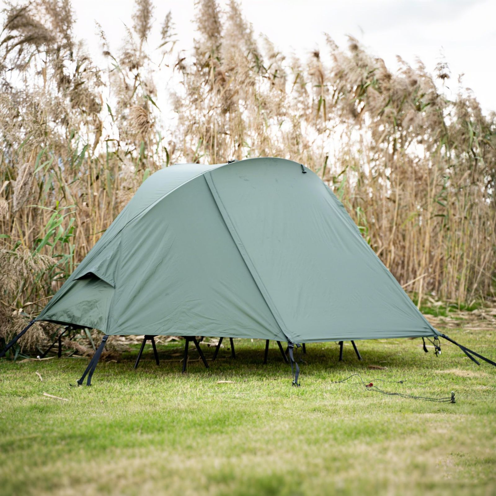 【特価商品】「Shelta Pod×TENPLAY」コットテント 3WAY 高床 Shelta Pod×TENPLAY」 コットテント 3WAY 高床式 ソロテント 1人用70D