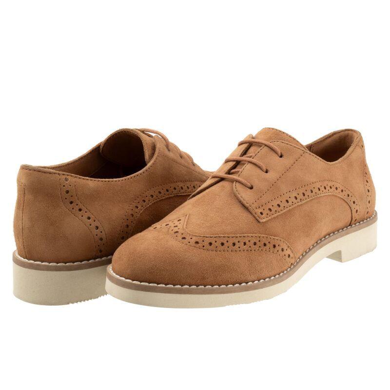 ソフトウォーク レディース シューズ オックスフォード SoftWalk Willet Camel Nubuck キャメル