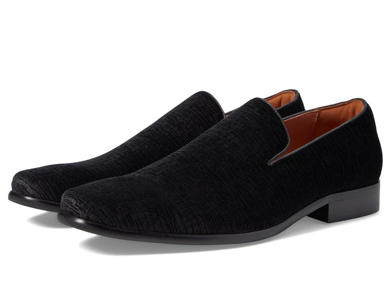 フローシャイム メンズ シューズ オックスフォード ベルベット Florsheim Postino Plain Toe Velvet SlipOn Black ブラック