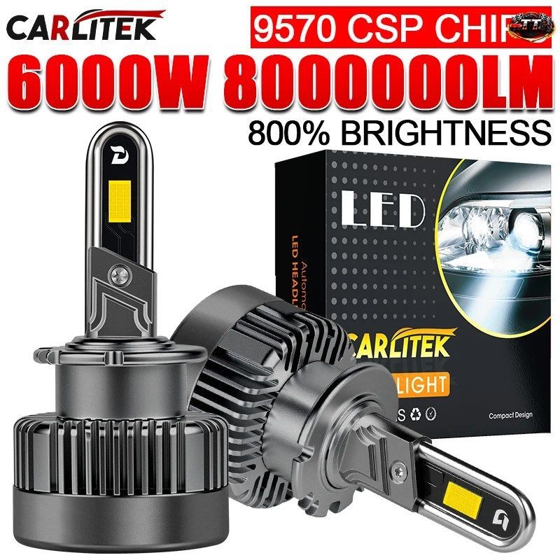 6000W D2S D4S LED カーヘッドライトバルブ D1S D3S D8S D5S H7 H4 H8 H11 9005 9006 カーライト 1:1 プラグプレイ 9570 CSP ターボランプ
