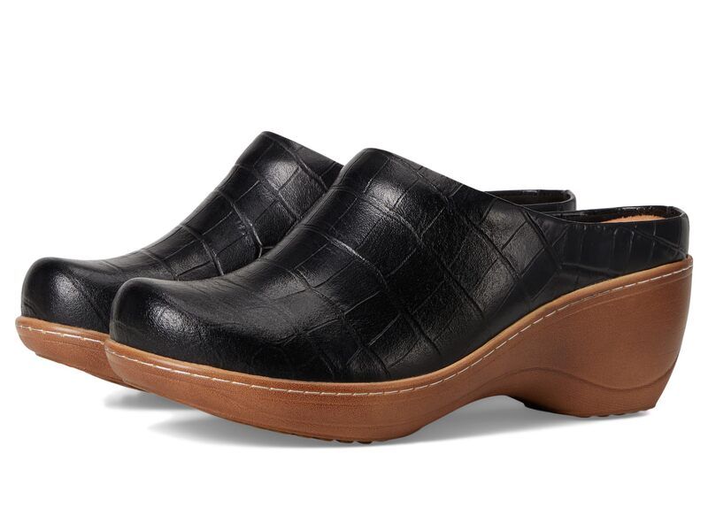 ソフトウォーク レディース シューズ スニーカー SoftWalk Madison Black Croco ブラック