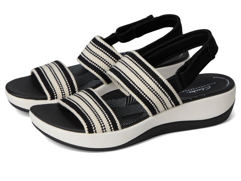 クラークス レディース シューズ サンダル Clarks Arla Stroll Black Multi Tex ブラック
