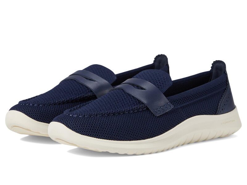 コールハーン レディース シューズ サンダル ローファー Cole Haan Zerogrand Meritt Stitchlite Loafers Marine Blue Kni ブルー