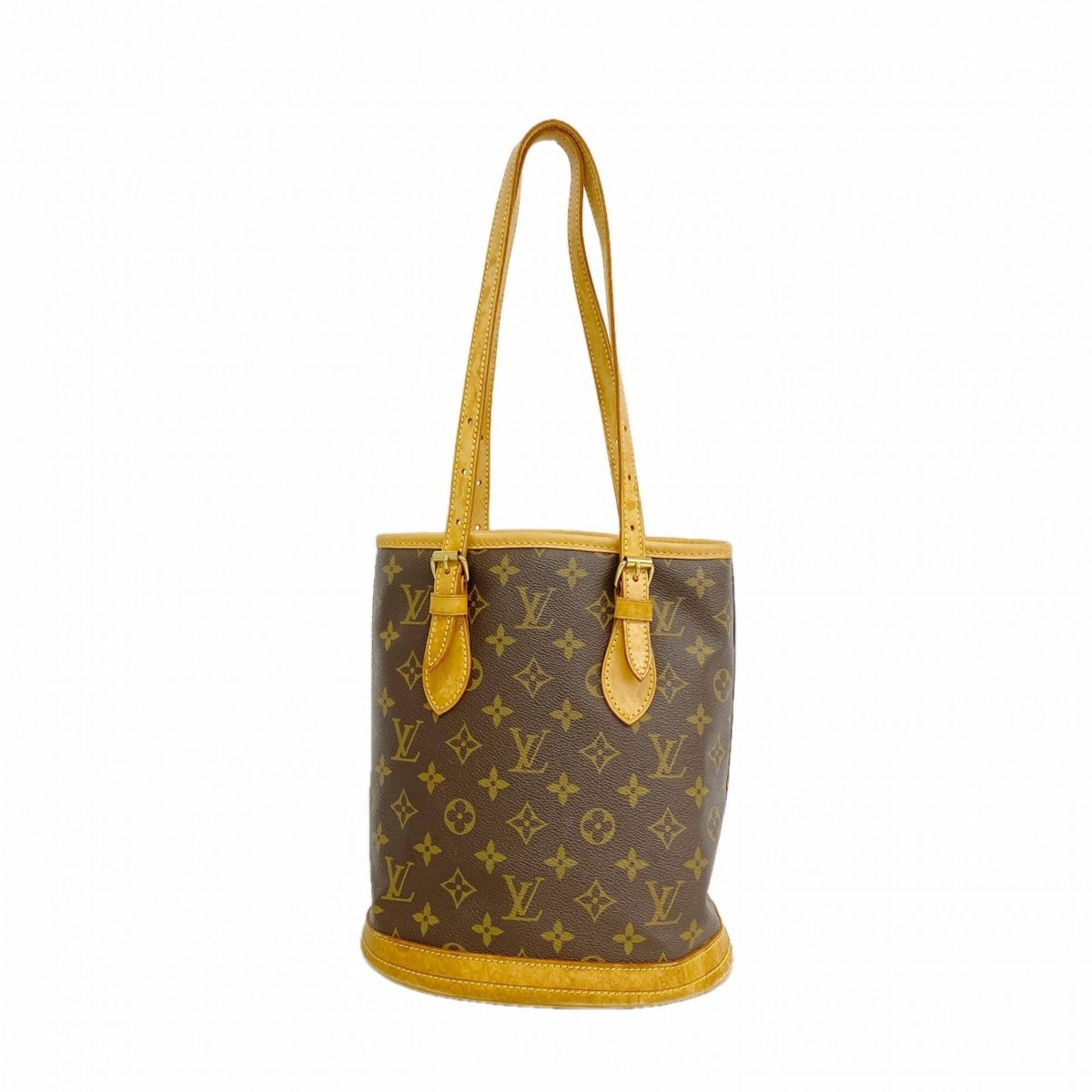 ルイ・ヴィトン(Louis Vuitton) ルイ・ヴィトン トートバッグ モノグラム バケットPM M42238 ブラウンレディース
