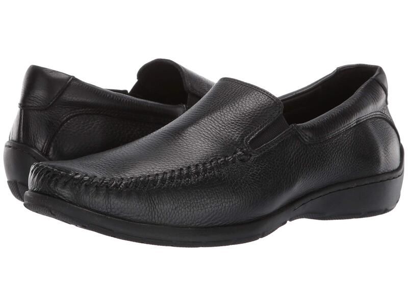 ジョンストンアンドマーフィー メンズ シューズ スリッポン・ローファー Johnston Murphy Crawford Venetian Black Tumbled F ブラック